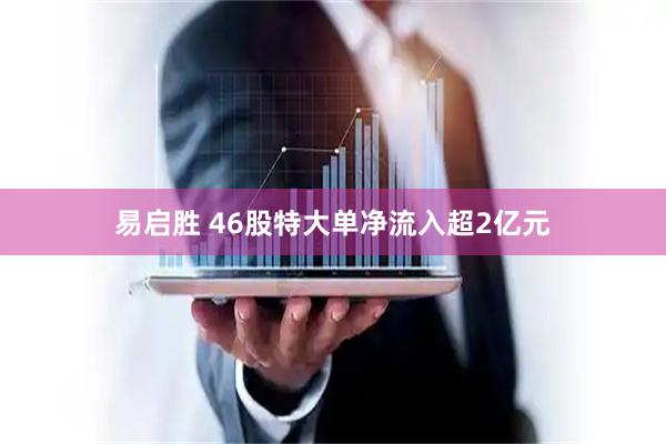 易启胜 46股特大单净流入超2亿元
