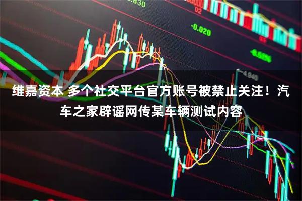 维嘉资本 多个社交平台官方账号被禁止关注！汽车之家辟谣网传某车辆测试内容