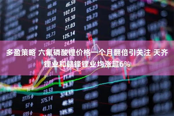 多盈策略 六氟磷酸锂价格一个月翻倍引关注 天齐锂业和赣锋锂业均涨超6%