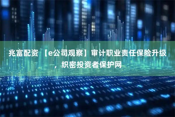 兆富配资 【e公司观察】审计职业责任保险升级，织密投资者保护网